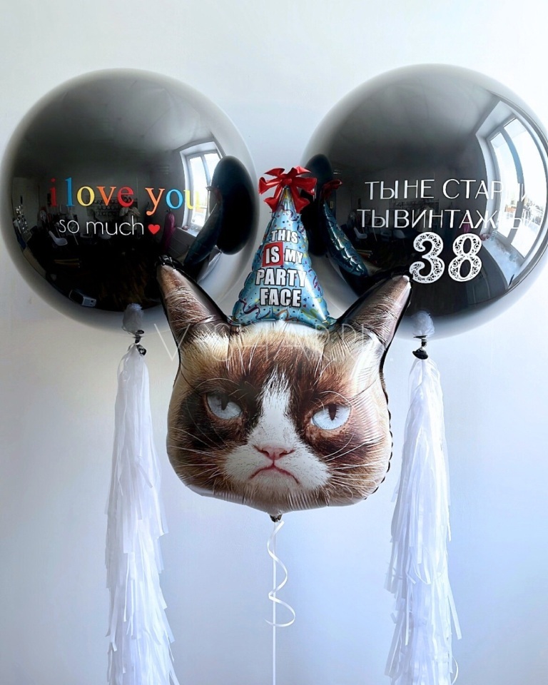 Воздушные шары с надписями изображение